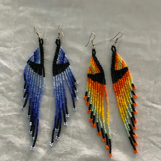 Aretes de chaquira